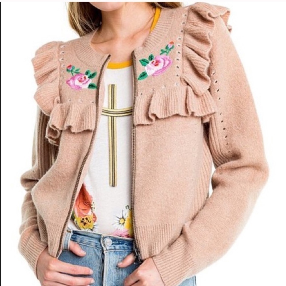 Wildfox Bed of Roses Elliot Jacket Cardigan - Picture 4 of 7